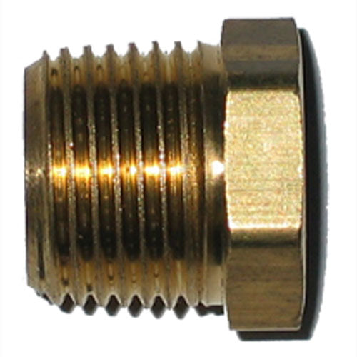 Hex Bushing - Brass - 3/8" x 1/4" - MIP x FIP - Each