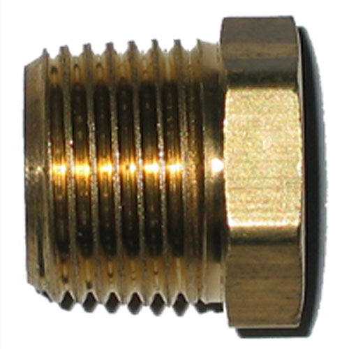 Hex Bushing - Brass - 1/2" x 3/8" - MIP x FIP - Each