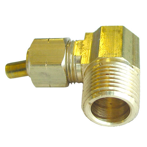 Elbow - Brass - 90Â° - 3/8" x 3/8" - Tube x MIP - Each