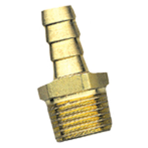 Hose Barb - Brass - 1/2" x 1/2" - Barb x MIP - Each