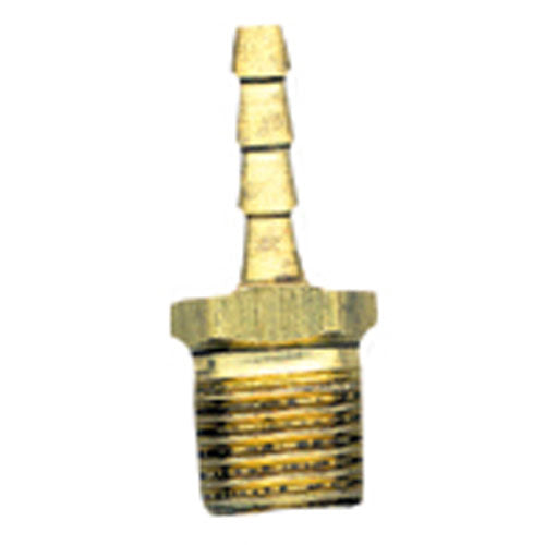 Hose Barb - Brass - 3/8" x 1/4" - Barb x MIP - Each