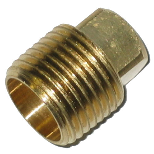 Plug - Brass - Square Head - 1/4" - MIP - Each