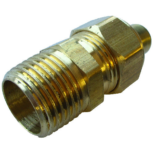 Coupling - Brass - 1/4" x 1/8" - Tube x FIP - Each