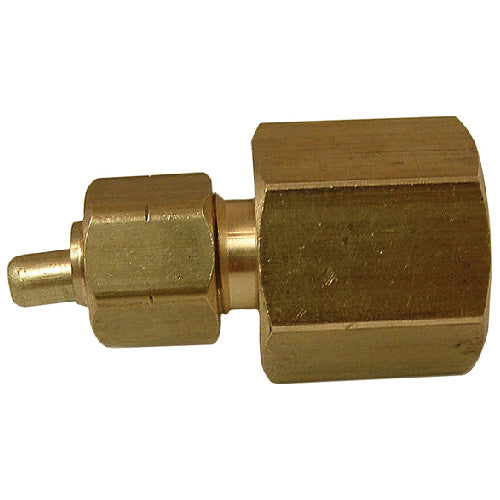 Coupling - Brass - 1/4" x 1/2" - Tube x FIP - Each