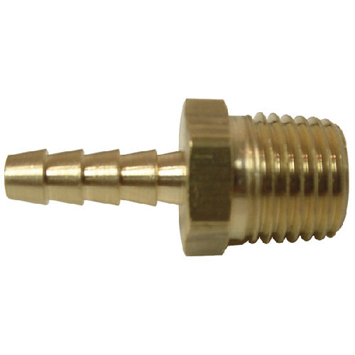 Hose Barb - Brass - 3/16" x 1/4" - Barb x MIP - Each