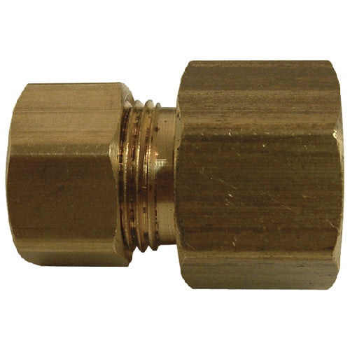 Flare Coupling - Brass - 3/8" x 3/8" - Tube x Female FL - Each