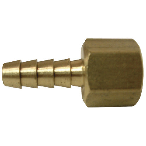 Hose Barb - Brass - 1/4" x 1/4" - Barb x FIP - Each