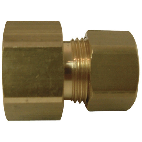 Coupling - Brass - 3/8" x 1/2" - Female x Tube - Each