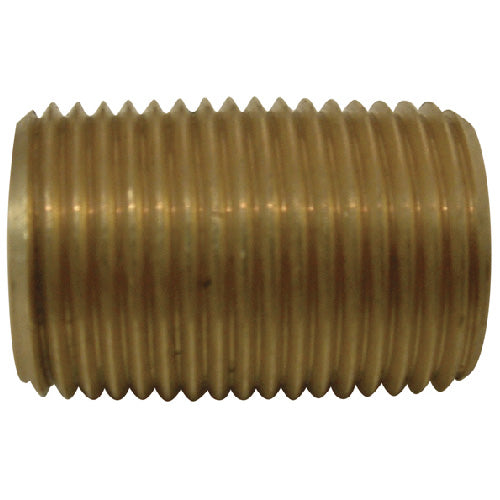 Nipple - Brass - 1/8" - MIP x MIP - Each