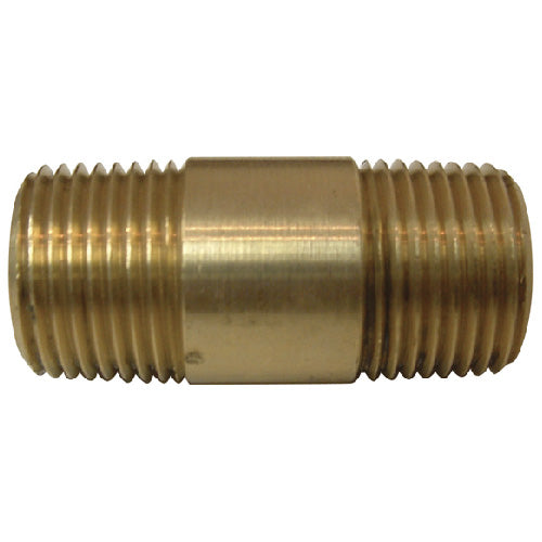 Nipple - Brass - 1/8" x 1 1/2" - MIP x MIP - Each