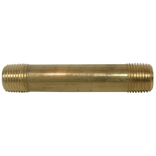 Nipple - Brass - 1/8" x 2" - MIP x MIP - Each