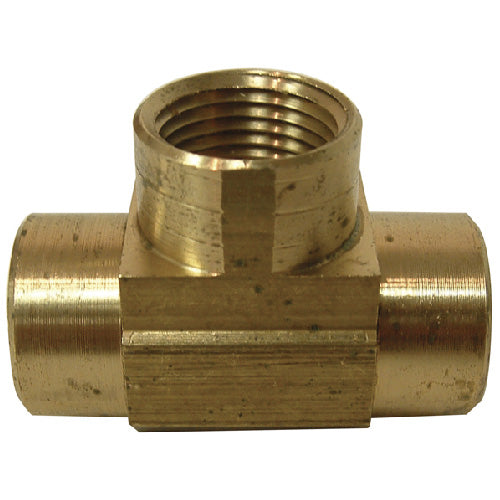 T-Fitting - Brass - 1/4" x 1/4" x 1/4" - FIP x FIP x FIP - Each