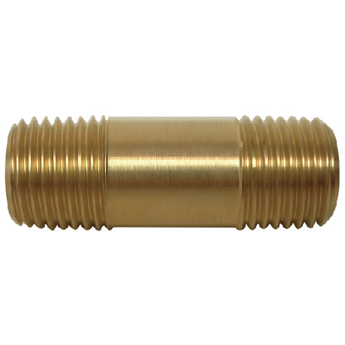 Nipple - Brass - 1/4" x 1 1/2" - MIP x MIP - Each