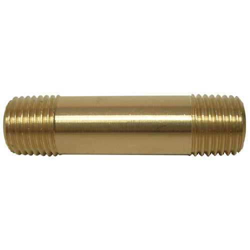 Nipple - Brass - 1/4" x 2" - MIP x MIP - Each