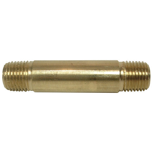 Nipple - Brass - 1/4" x 2 1/2" - MIP x MIP - Each