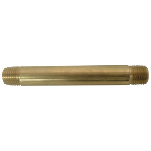 Nipple - Brass - 1/4" x 4" - MIP x MIP - Each