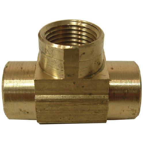 T-Fitting - Brass - 3/8" x 3/8" x 3/8" - FIP x FIP x FIP - Each