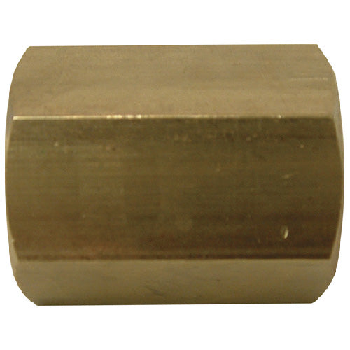 Coupling - Brass - 3/8" x 3/8" - FIP x FIP - Each