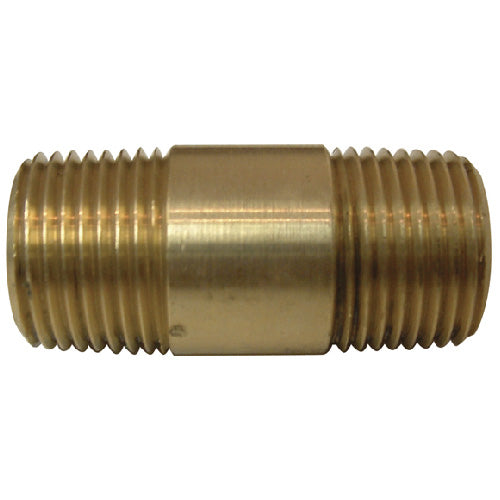 Nipple - Brass - 3/8" x 1 1/2" - MIP x MIP - Each