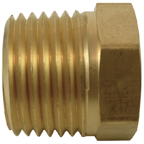 Hex Bushing - Brass - 1/2" x 1/8" - MIP x FIP - Each