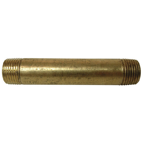 Nipple - Brass - 1/2" x 6" - MIP x MIP - Each