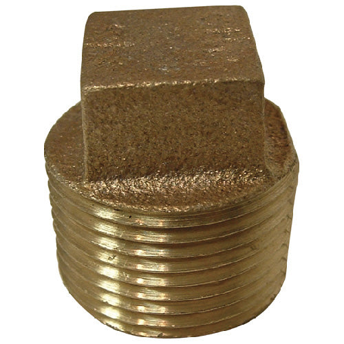 Plug - Brass - Square Head - 3/4" - MIP - Each