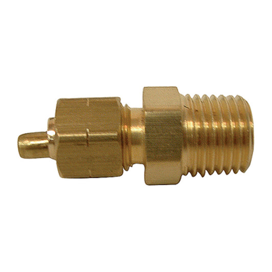 Coupling - Brass - 3/8" x 1/2" - Tube x MIP - Each