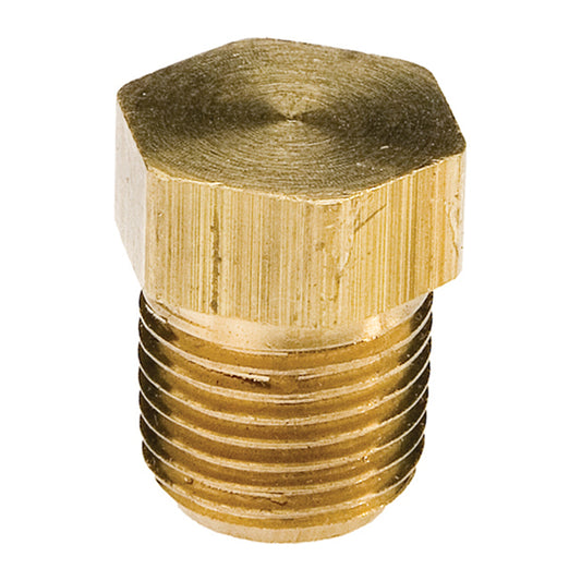 Plug - Brass - Hex Head - 1/2" - MIP - Each