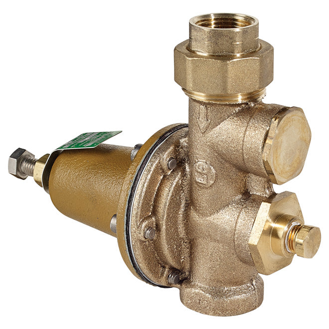 3/4" Female x 3/4" Female Brass Pressure Reducing Valve - Each