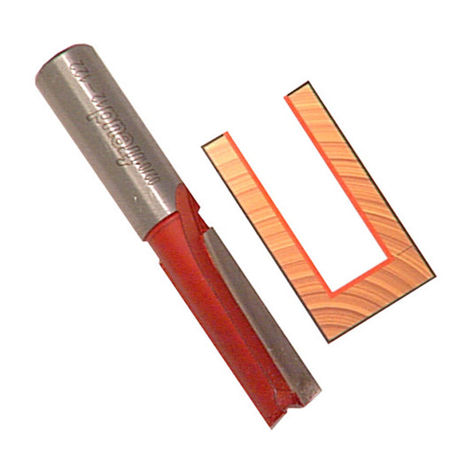 Freud Double Flute Straight Router Bit - Carbide-Tipped - 1 Per Pack - 2 1/4-in L x 1/4-in Dia - Each