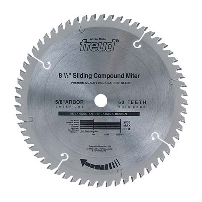 Freud Saw Blade - Sliding Mitre - 60 Teeth - Carbide - Each