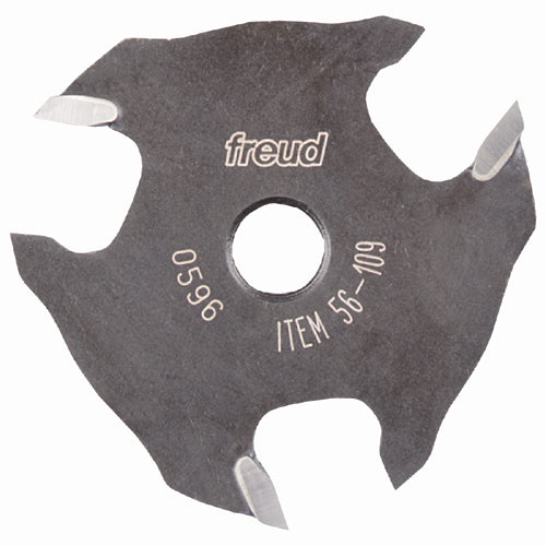 Freud 3-Wing Slot Cutter - 2-in Dia x 1/8-in H - 9/16-in D - 5/16-in Bore Dia - Carbide-Tipped - For Wood - Each