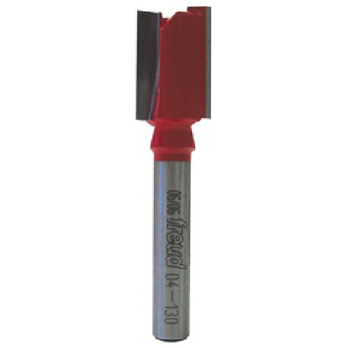 Freud Double Flute Straight Router Bit - 1/2-in dia x 2 1/4-in L - 1/4-in Round Shank - 3/4-in Carbide Height - Each