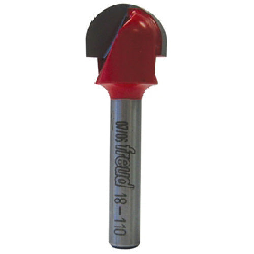 Freud Round Nose Router Bit - 5/8-in Dia x 2-in L - 7/16-in Carbide Height - 1/4-in Shank - Each