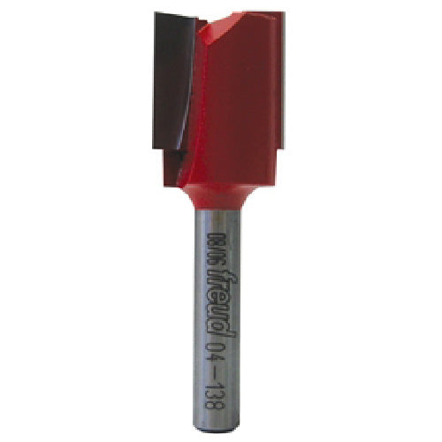 Freud Double Flute Straight Router Bit - 11/16-in dia x 2 1/8-in L - 1/4-in Round Shank - 3/4-in Carbide Height - Each