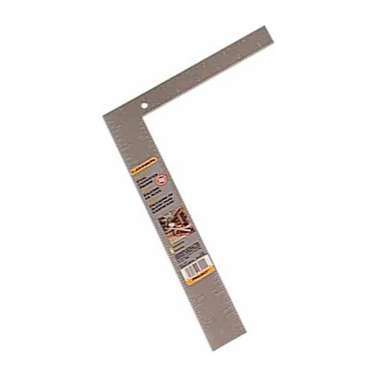 Johnson Professional Steel Rafter Square - Rust-Resistant Steel - 1/8-in Graduations - 12-in x 8-in - Each