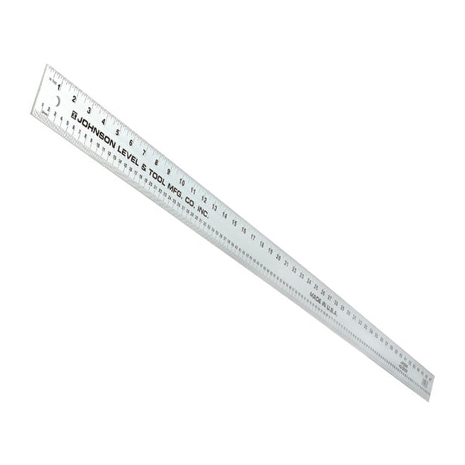 Johnson Precision Ruler - Aluminum - 2-in x 48-in - Each