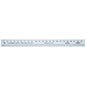 Johnson Straight Edge Ruler - Aluminum - 24-in - Each