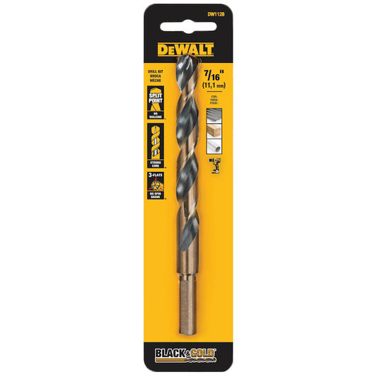 DEWALT 7/16-in Black Oxide Split-Point Drill Bit - Individual - Each