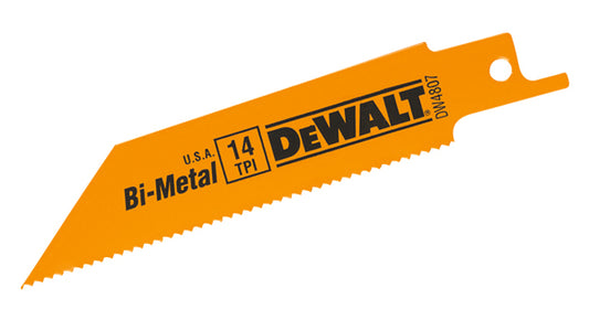 DeWalt Metal Cutting Reciprocating Saw Blades - 4-in L - 14 TPI - 5 Per Pack - Each