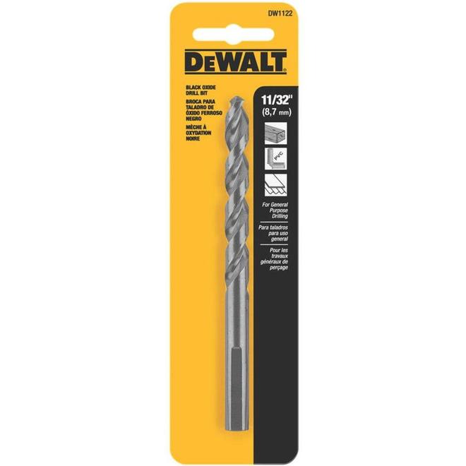 DEWALT 11/32-in Black Oxide Drill Bit - Each