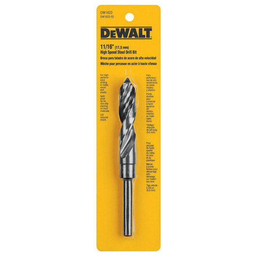 DeWalt Twist Drill Bit - Black Oxide Coated High-Speed Steel - 1 Per Pack - 6-in L x 11/16-in Dia - Each