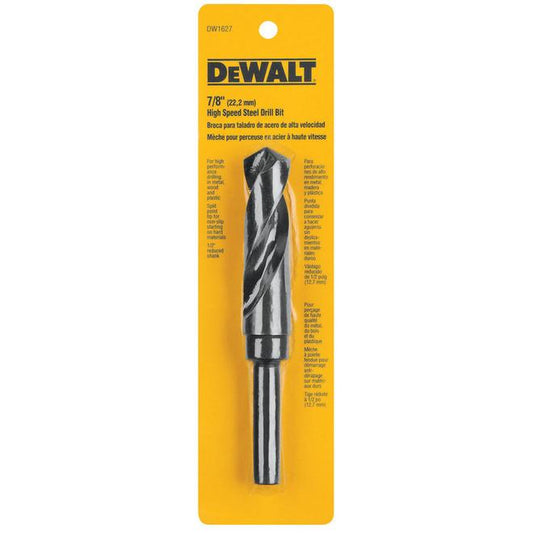 DEWALT 7/8-in Black Oxide Reduced Round Shank Drill Bit - Each