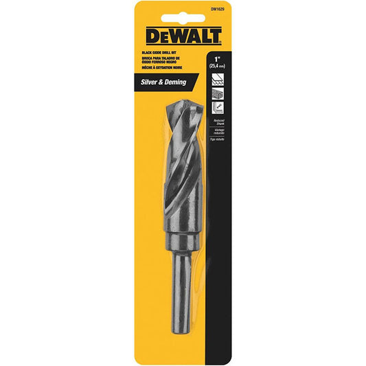 Dewalt Twist Drill Bit - Black Oxide Coated High-Speed Steel - 1 Per Pack - 6-in L x 1-in Dia - Each