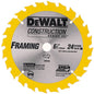 DeWalt Circular Saw Blade - 20? Hook Angle - 24 Tooth - 6 1/2-in Dia - Each