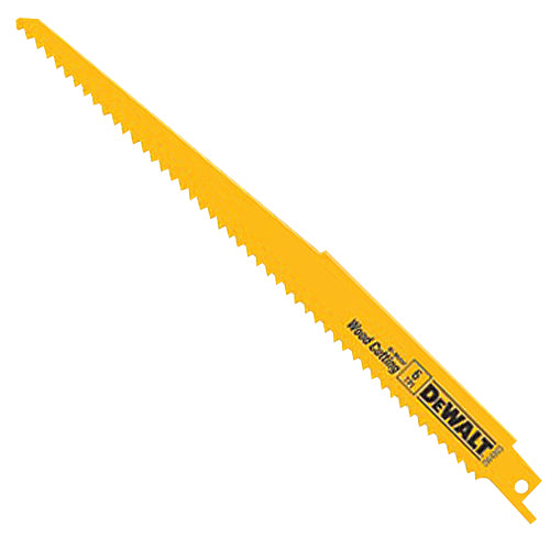 DeWALT Wood Cutting Reciprocating Saw Blades - 9-in L - 6 TPI - Anti-Stick Coating - Bi-Metal - Each