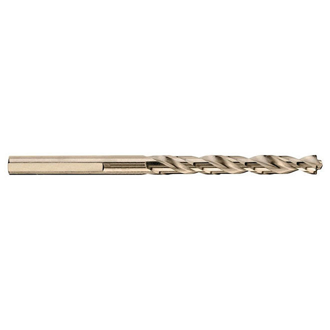 DeWALT Pilot Point Drill Bit - 21/64-in Dia x 4 5/8-in L - 135° Split Point Tip - Round Shank - Gold Ferrous Oxide - Each