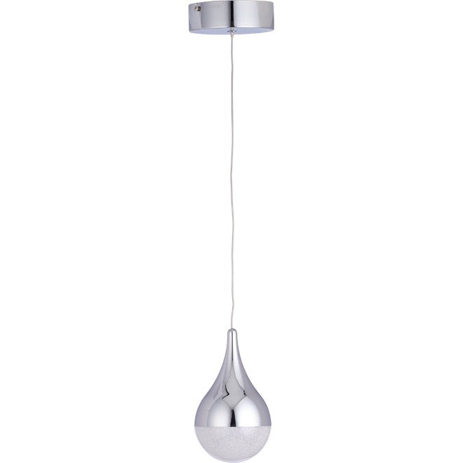 "Glitzer" Dimmable Pendant Light - 10 W LED - Chrome-