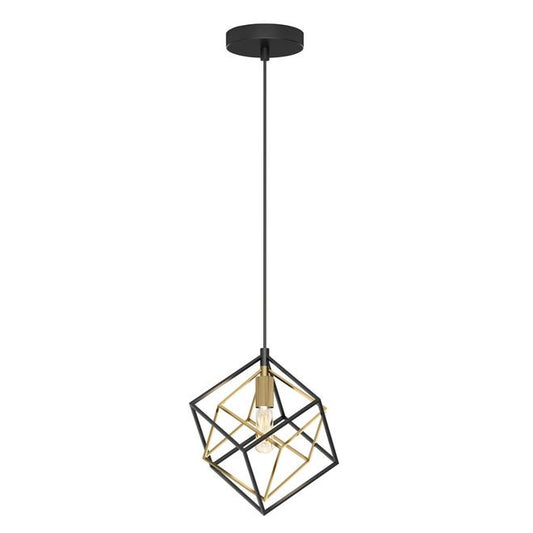 Artika Imperium 25-Watts 88.82-in Black and Gold Pendant Light-