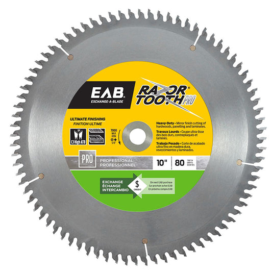 EAB Professional Saw Blade - Carbide-tipped - 10-in Dia - 60 Tooth - Each